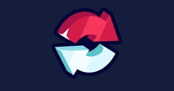 Rebirth Skip store icon with red and blue circular arrows